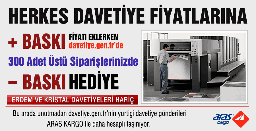 davetiye baski