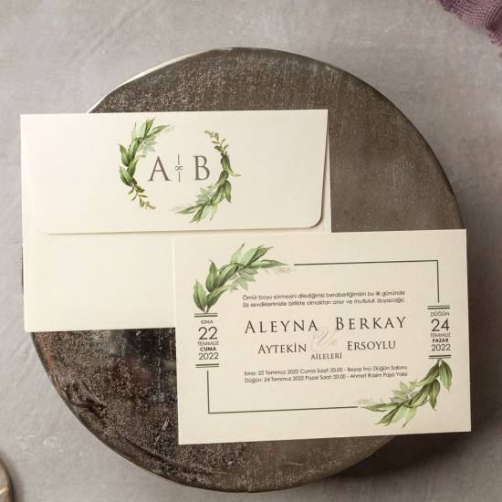 İklim Wedding Davetiye 8403