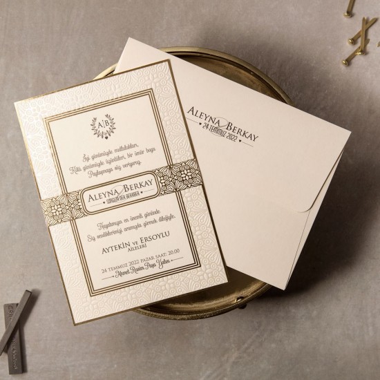 İklim Wedding Davetiye 8380