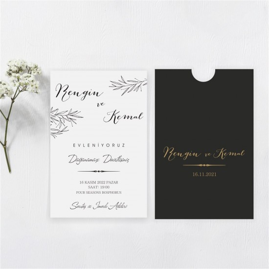 Retro Ekonomik Davetiye 556