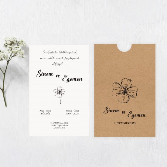 Retro Ekonomik Davetiye 582