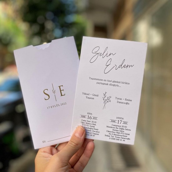 Retro Eko Davetiye 615